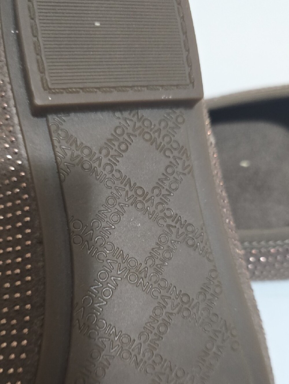 Vionic Brown Crystal-Embellished Ballet Flats - Picture 6 of 6